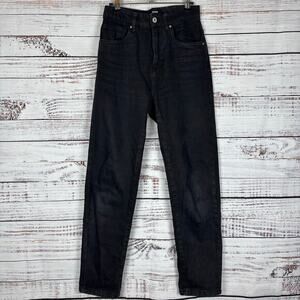 Cotton On Mom Jean‎ black size 4 straight leg high rise casual relaxed jeans